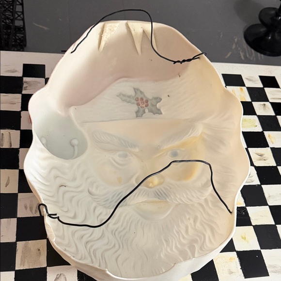 Festive Santa Claus Blowmold Light cover Decor with Red Hat...